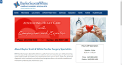 Desktop Screenshot of cardiacsurgerydoctors.com