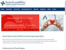 Tablet Screenshot of cardiacsurgerydoctors.com